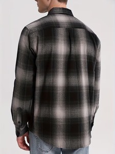 เสื้อเชิ้ตแขนยาวผู้ชายผ้าทวิลย้อมเส้นด้ายคุณภาพสูง น้ำหนักเบา เป็นมิตรกับสิ่งแวดล้อม ป้องกันการยับ พร้อมกระดุมติดแบบลำลอง - Product Image 6