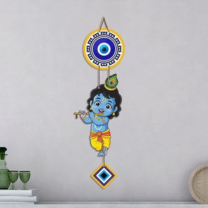 Bohemian Nazar Battu Evil Eye Wall Hanging for Home Entrance Living Room Bedroom Protection Decor - Product Image 1