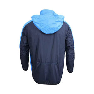 Veste d'extérieur décontractée en toile à prix abordable, épaisse, réversible, respirante, imperméable, coupe-vent, à capuche, séchage rapide, pour la course, bleue - Product Image 2