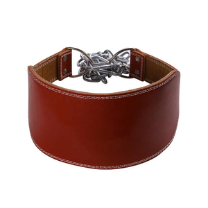 synthetic leather new Weight Lifting Dipping <b>Belt</b> Dip <b>Chain</b> Pull Ups - Product Image 4