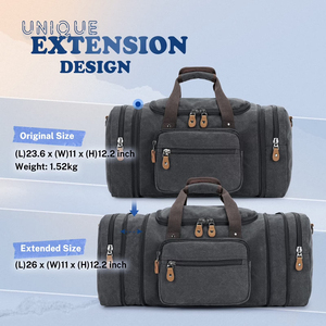 Modern Sports Duffle <b>Bag</b> Travel Gym <b>Holdall</b> <b>Large</b> Capacity Weekend Carrying Luggage Workout Storage With Adjustable Shoulder - Product Image 6