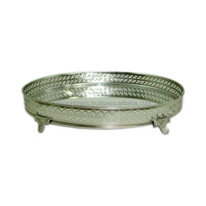 Manufacturer & Wholesaler Iron Frame <b>Mirror</b> <b>Tray</b> Hotel Decorative Serving <b>Tray</b> - Product Image 2