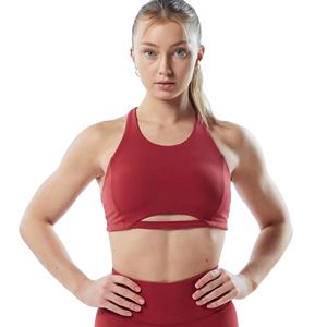 Soutien-gorge de sport élégant pour femme, col montant, doux et extensible, pour yoga, gym et entraînement, vêtements de sport modernes pour femme - Product Image 1
