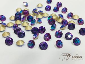 ARIANA Chatones de Cristal con Reverso Puntiagudo, Pedrería de Cristal Multicolor, Volcano, Aurora, Sundown, Hurricane, para Fabricación de Joyas - Product Image 2