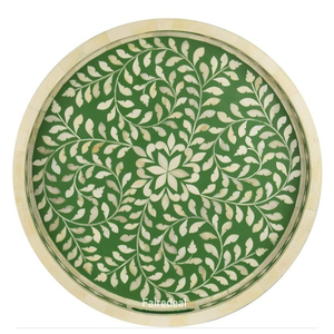 Awesome Design Pearl Wooden Serving <b>Trays</b> <b>Round</b> Shape For Dining <b>Table</b> Food & Drinks Serving <b>Trays</b> Home & Hotels Supplies - Product Image 1