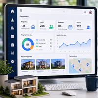 Plataforma de Gestión Inmobiliaria Empresarial, CRM, Planificación de Propiedades, Análisis, Monitoreo Seguro, Stock, Internet, MAC, Linux