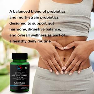 GreenOpia Pré- & Probiotiques Forte |   60 Capsules végétariennes |   Formule de soutien à la santé digestive - Product Image 5