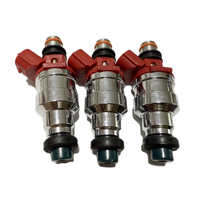 Inyector de Combustible de Aluminio de Alto Rendimiento 23250-35040 para Camioneta 4Runner 2.4L 22RE, Nuevo, Gasolina, Leweda