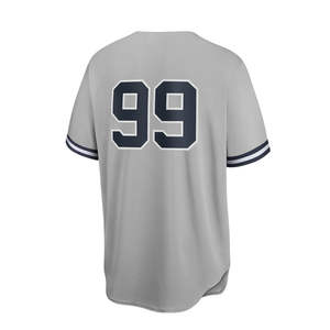 Conjunto de Uniforme de Béisbol Económico, 100% Poliéster Sublimado, Transpirable, de Secado Rápido, Absorbe la Humedad, Personalizable con Nombre de Equipo para Adultos - Product Image 4