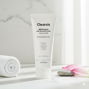 Crème dépilatoire à la papaïne et à la bromélaïne pour peaux sensibles, crème dépilatoire enzymatique douce 150ml - Product Image 2