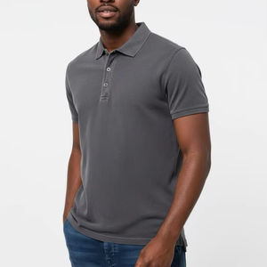 Polo de algodón minimalista para hombre – Camiseta moderna de estilo casual elegante - Product Image 3