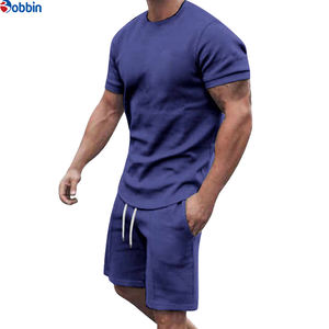Conjunto Deportivo Corto para Hombre, Tallas Grandes, con Logotipo Personalizado, Transpirable, Colección de Verano, Estilo Vacaciones en la Playa, Cómodo - Product Image 3