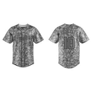 Maillots de baseball personnalisés en gros, usine de production d'uniformes d'équipe OEM pour adultes, grandes tailles, séchage rapide, respirant, 100% polyester - Product Image 5