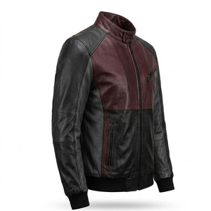 Chaqueta de cuero refinada para hombre, diseñada para la moda urbana, con ajuste cómodo, bolsillos funcionales y apariencia premium. - Product Image 2
