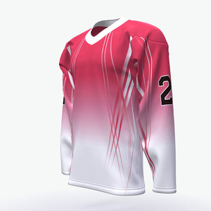 Long Sleeve Ice Hockey Jersey Custom Sports Team Uniform Breathable Performance Shirt Practice Match Wear Bulk Factory Supplier - Product Image 1