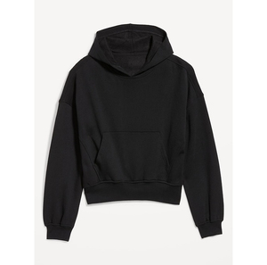 Sudadera con Capucha Corta Rosa de Moda de Alta Calidad 2026, Estilo Urbano, Bordado de Mariposa, Oversize para Mujer, Poliéster/Algodón en la Parte Delantera - Product Image 4