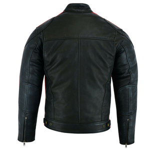 High-Quality Leather Motorbike <b>Racing</b> <b>Jacket</b> with Stand Collar Waterproof and Windproof for Winter Riders High Quality <b>Jacket</b> - Product Image 2