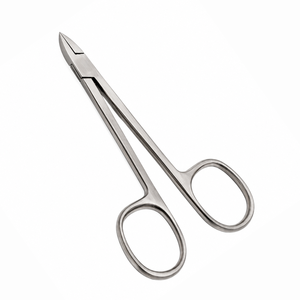 Tijeras Profesionales de Acero Inoxidable para Uñas de Bebés y Adultos, Hoja Recta, Punta Puntiaguda, Abertura de Mandíbula Ancha, Estilo Simple para Uñas de los Dedos - Product Image 1
