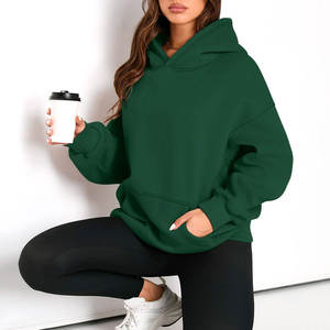 Sudaderas con Capucha y Sudaderas Lisas para Mujer con Impresión de LOGO Personalizada, 100% Algodón Terry, Estilo Holgado, de Alto Gramaje - Product Image 3