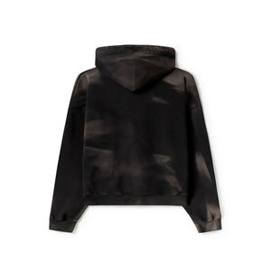Sudadera con Capucha Unisex Premium de Gran Tamaño, Negra, Lisa, de Algodón y Felpa, Personalizable para Hombre - Product Image 2