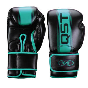 Gants de boxe en cuir de vachette unisexe de haute qualité Logo personnalisé cuir de combat d'entraînement professionnel pour adultes enfants avec poignées - Product Image 3