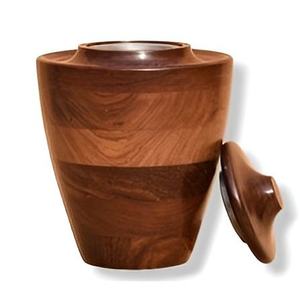 Urna Funeraria de Madera Hecha a Mano, Pulida, de Madera Natural, Recuerdo Conmemorativo Personalizado para Cenizas de Adultos - Product Image 2