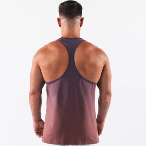 Camiseta de tirantes para hombre, de material liso, para culturismo, de color sólido, personalizada, para gimnasio. - Product Image 4