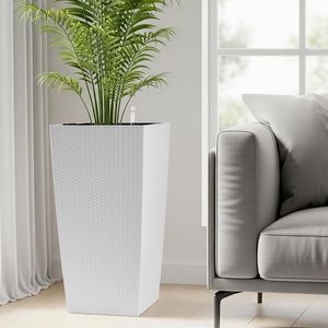 Vaso per Piante da Interno/Esterno Autoirrigante Grande da 30 Pollici con Fori di Drenaggio e Vassoi Interni - Product Image 1