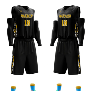 Conjunto de Uniforme de Baloncesto de Manga Corta, 100% Poliéster Transpirable, Color Sólido, con Logotipo Frontal y Nombre del Equipo Personalizado - Product Image 1