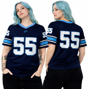 Camiseta de Fútbol Americano Sublimada Personalizada, Camiseta de Fútbol con Estampado Personalizado, Camiseta de Equipo de Fútbol Retro 100% Poliéster Unisex OEM - Product Image 5