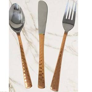 Cuchara y Cuchillo Decorativos de Lujo para Restaurantes, Juego de Cubiertos de Acero Inoxidable Ecológico con Mango de Resina, Diseño Popular - Product Image 3