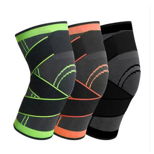 Genouillères réglables pour perfectionnistes, respirantes, en polyester, unisexes, protection multi-sports, noir/vert - Product Image 5