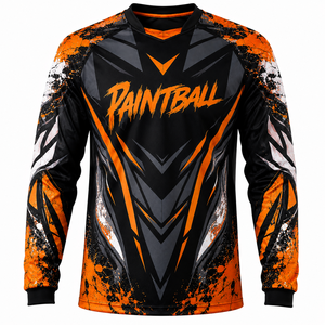 Camisetas de Paintball Personalizadas al por Mayor, Camisetas Deportivas de Manga Larga para Paintball, Uniformes de Equipo Transpirables de Secado Rápido, Sublimación Deportiva J - Product Image 2