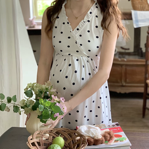 Vestido Maxi de Gasa para Mujer, Estampado Bohemio Casual de Verano, Ecológico, Transpirable, con Cuello en V, Teñido Liso, Sexy y Dulce, con Aberturas y Estampados, Ideal para la Playa - Product Image 4