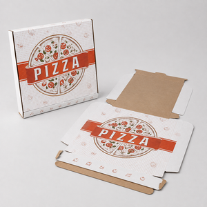 Boîte à pizza personnalisée en carton ondulé, emballage alimentaire, estampage mat, boîte de livraison à emporter - Product Image 5