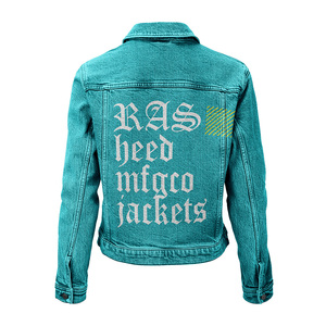 Veste en jean déchirée avec style streetwear moderne, conception personnalisée, OEM ODM, fournisseur d'usine de vêtements en gros, veste en jean - Product Image 2