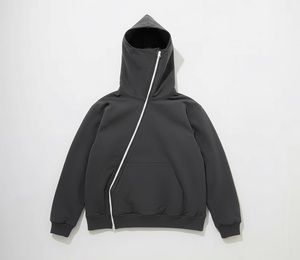 Sudadera profesional con capucha y cuello alto, de algodón duradero, con ribete acanalado. - Product Image 6