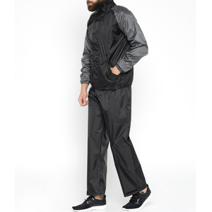 Wholesale Customize <b>Men's</b> Windbreaker Short Set Relaxed Fit Breathable Windbreaker Nylon Tracksuit Set Solid For <b>Summer</b> Zip up - Product Image 2