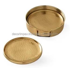 Unique Design Handmade <b>Coaster</b> <b>Silver</b> Finished <b>Coaster</b> for Home and Wedding Table Decoration in Wholesale Price - Product Image 4