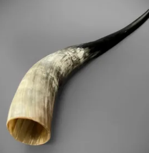 Corne à boire viking artisanale en corne de buffle naturelle, style authentique - Product Image 1