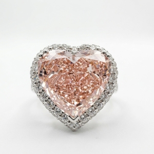 Women's Heart & Round Lab Grown Diamond Ring | 5 CT Center Diamond - Product Image 4