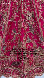 Conjunto de Lehenga-Choli y Dupatta de seda de primera calidad para bodas, recién llegado, con bordado de figuras y lentejuelas, proveedor indio. - Product Image 5