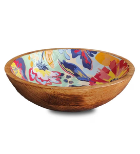 Tazón Decorativo de Madera con Logotipo Personalizado, Impresión Esmaltada, Estilo Moderno, Vintage, Casual, Único, Hecho a Mano, Ecológico, de Alta Calidad - Product Image 1