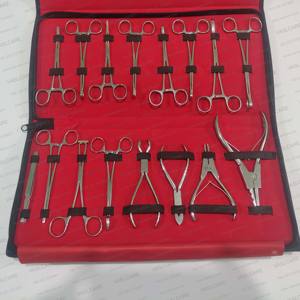 Professional Manual Body <b>Piercing</b> Tools <b>Kit</b> 16pcs German Stainless Steel Septum Dermal Pennington Forceps Ring Opening Closing - Product Image 2