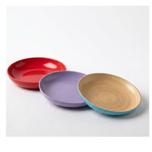 Platos y Vajilla de Bambú Duraderos, Diseño Clásico, No Tóxicos, Hechos a Mano, Ecológicos, Biodegradables, Opción Natural para Fiestas - Product Image 1