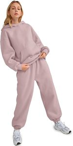 Ensemble de survêtement à capuche oversize pour femme en polaire premium, ensemble athleisure pour femme - Product Image 5