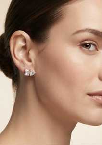 Boucles d'oreilles en diamant de laboratoire, taille cœur et taille émeraude, certifiées IGI, or massif 9 carats, VS1, plaqué or jaune, bijoux pour femmes - Product Image 4