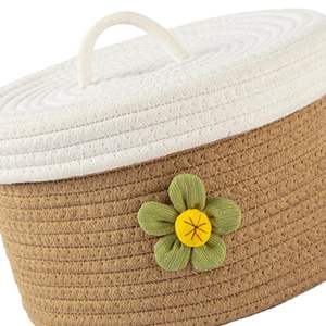Multi-Purpose Decorative Cotton Storage <b>Basket</b> Toy Bin for Toys Towels Pillows - Product Image 6