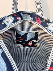 Bolsa de Mano de Algodón Azul Premium con Estampado Animal, Estilo Bohemio, Casual de Verano, con Cierre, para Compras y Viajes, para Mujer - Product Image 6