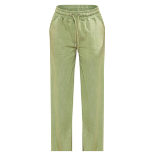 Nouveau style de pantalon de survêtement à cordon de serrage, couleur unie, pour femmes, en coton épais, coupe large et droite, design personnalisé - Product Image 1